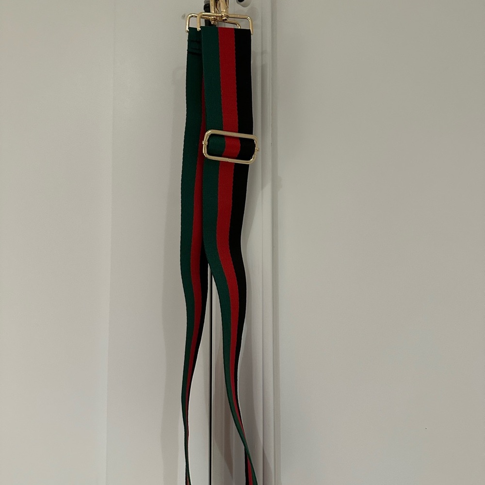 Green, Black & Red Strap for Crossbody Bag